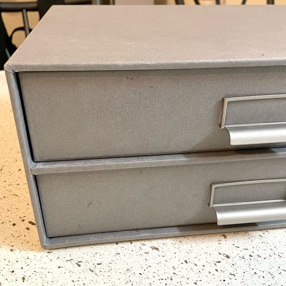 Grey Desktop 2-Drawer Storage - Picture 7 of 12